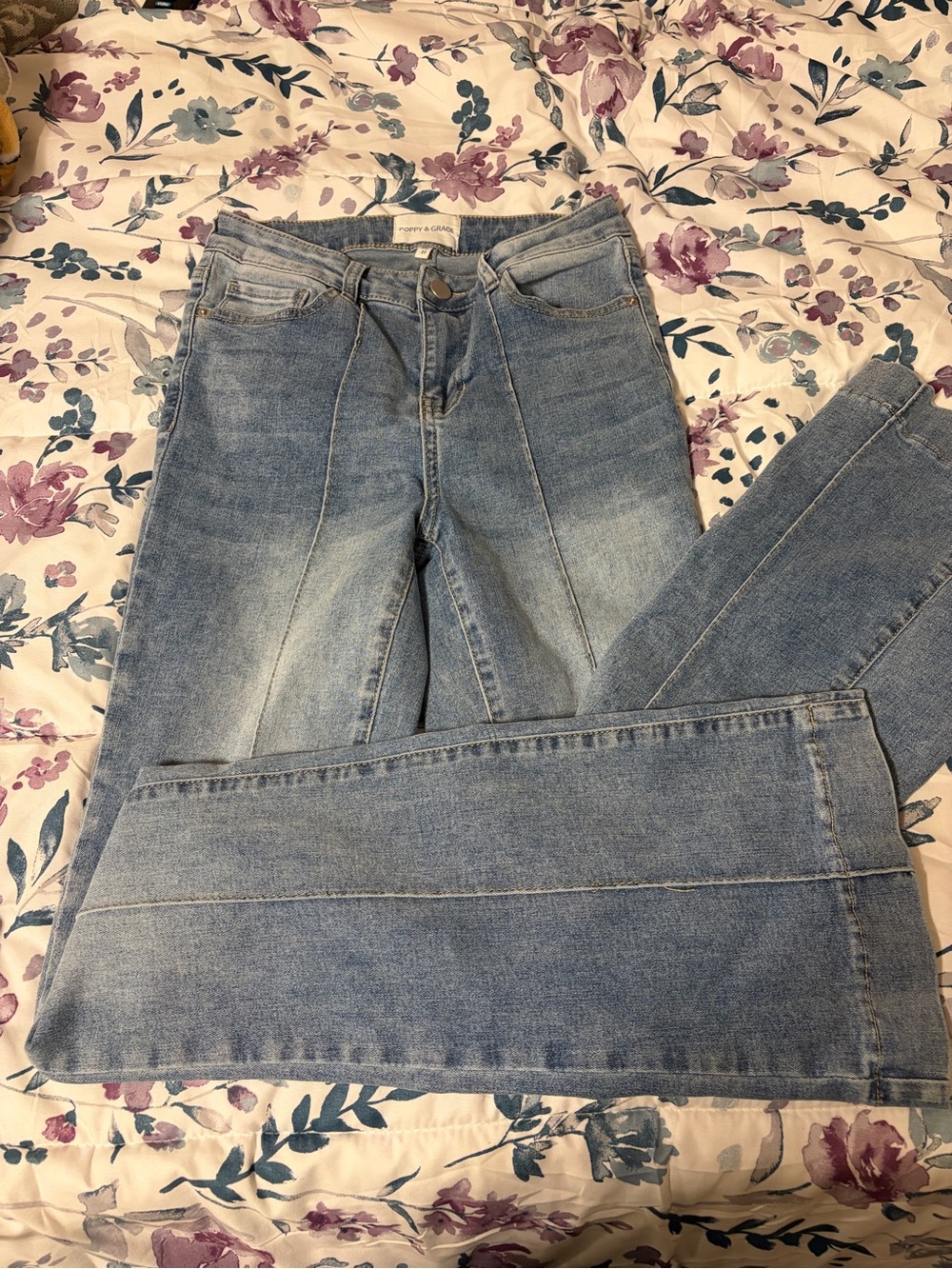 Light Wash Flare Jeans - Unbranded